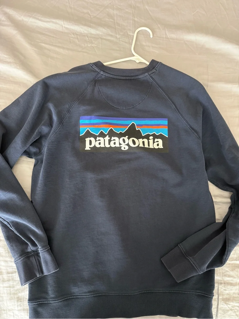 Patagonia Men's Crewneck Sweatshirt in Navy Blue